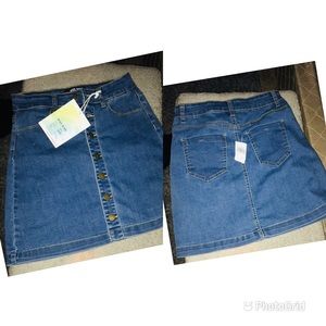 blue jean skirt brand new